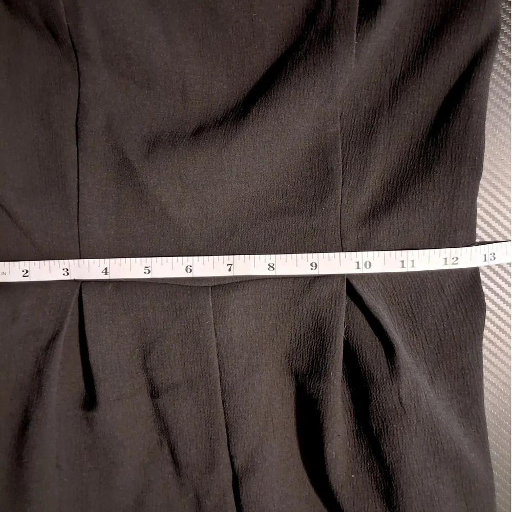 Monteau Los Angeles Black Strapless Wide Leg‎ Jumpsuit S Smocked Back